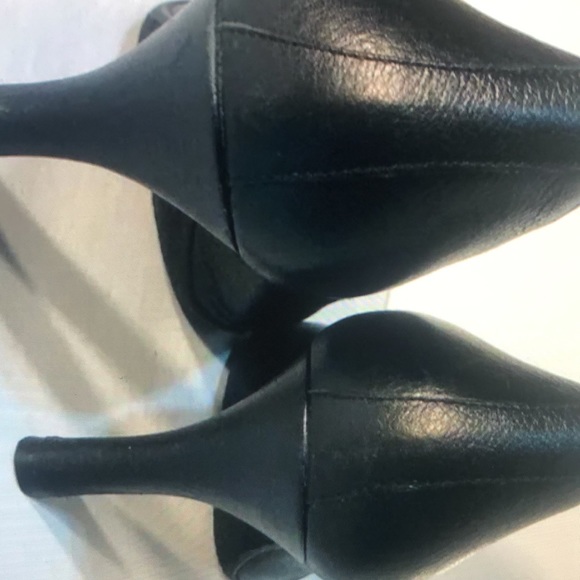 Gianni bono black leather round toe pumps - Picture 4 of 5